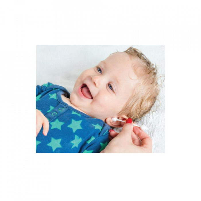 Betisoare de urechi cu protectie pentru bebelusi si copii 60 buc BabyJem 1