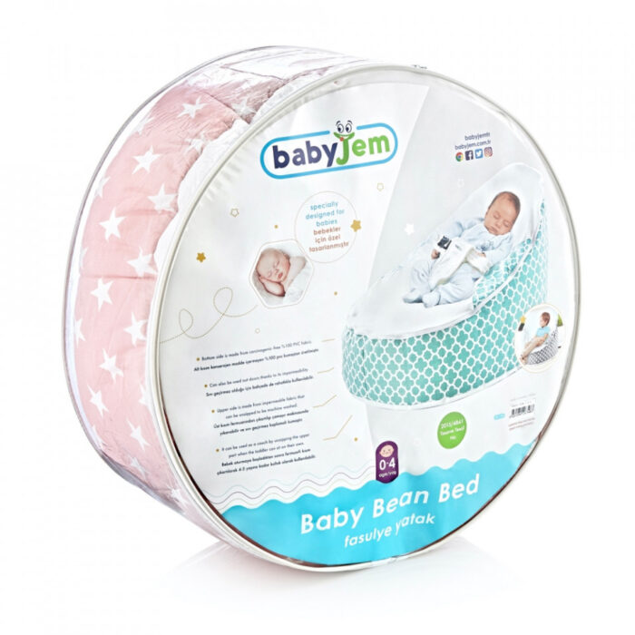 Fotoliu pentru bebelusi cu ham de siguranta BabyJem Baby Bean Bed Culoare Gri 4
